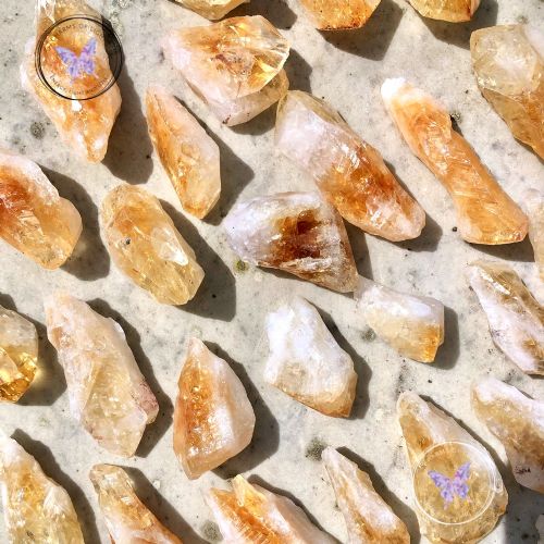 Natural Raw Citrine Crystal Point